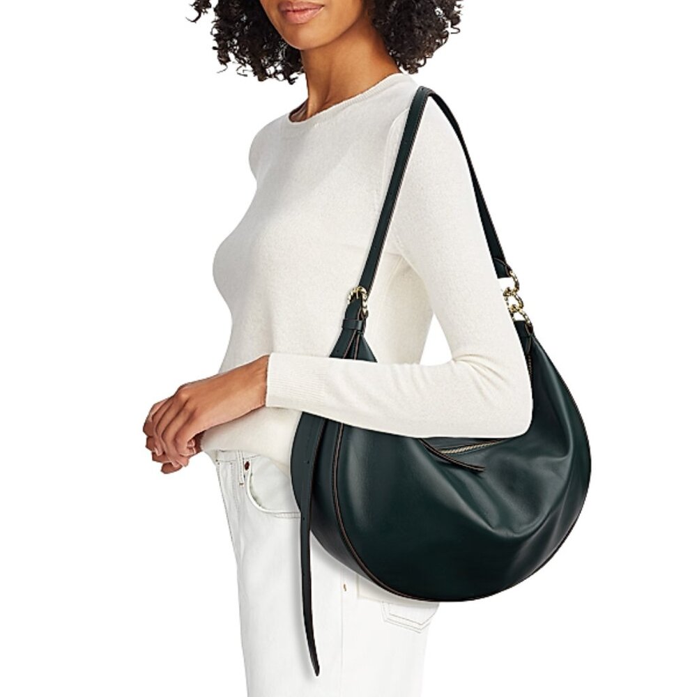 New Ulla Johnson Twyla Leather Hobo Bag - Picture 1 of 13